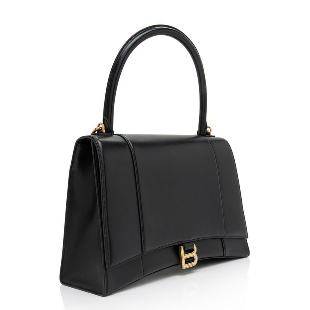 Balenciaga Shiny Calfskin Hourglass Medium Satchel - Picture 2 of 15